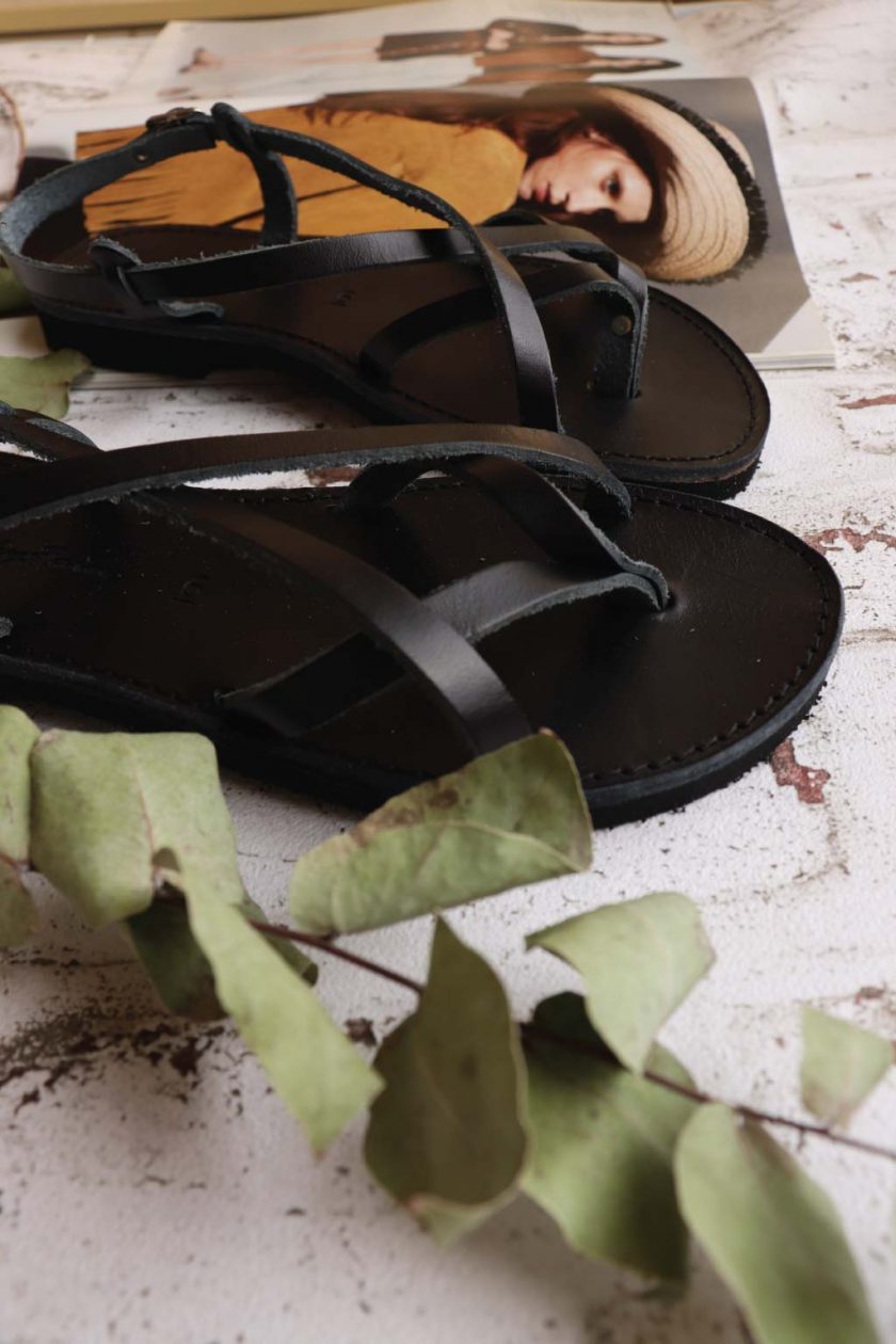 Sandale grecesti FUNKY FEELING, negru